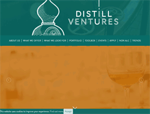 Tablet Screenshot of distillventures.com